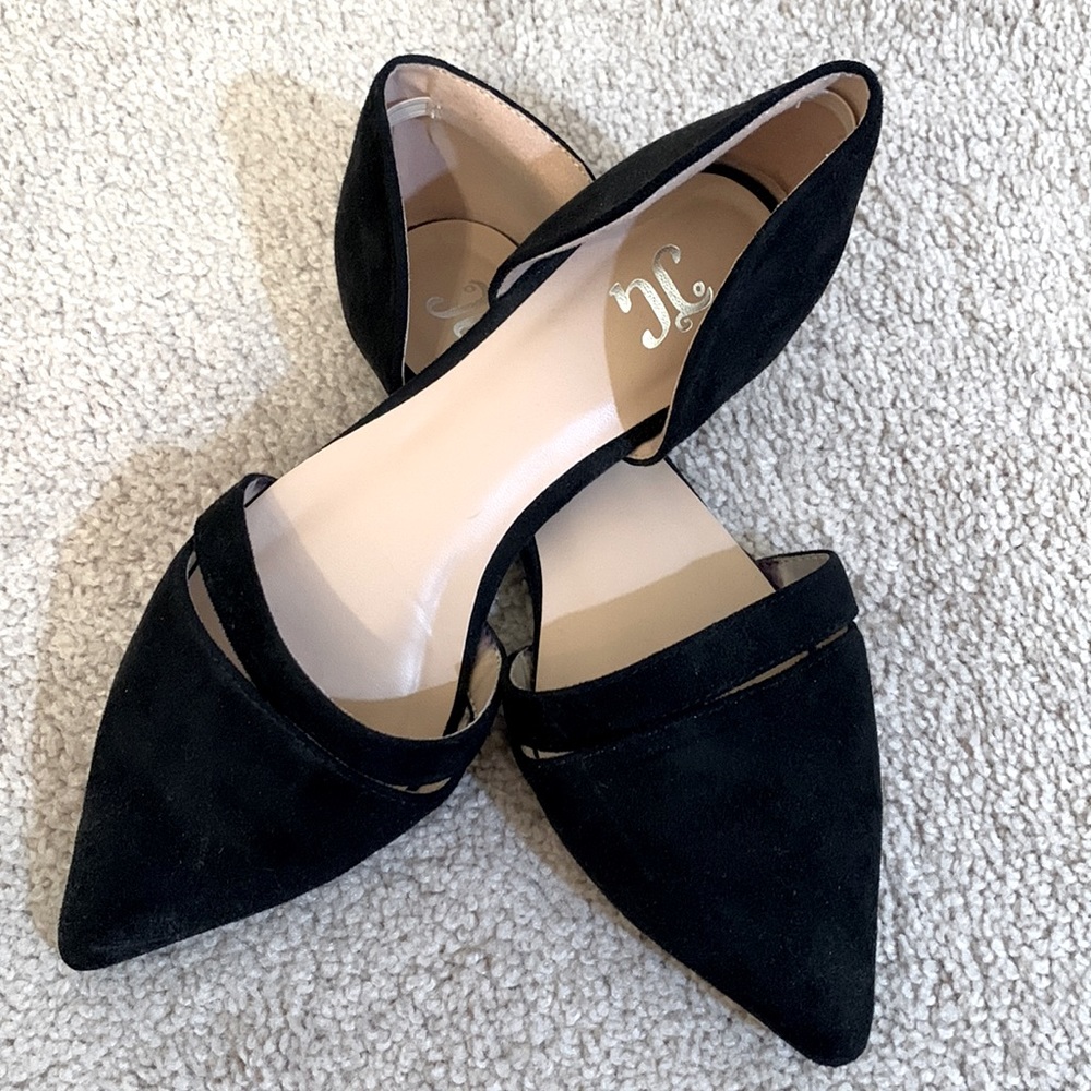 Size 7 Women’s JG from DSW Dorsay black suede flats